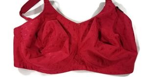 Elila Full Coverage Bra 52I Jacquard Red WireFree